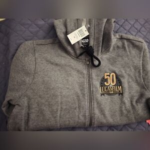 NWT Star Wars 50th Lucas Film Ltd Gray Sweater Size Medium
